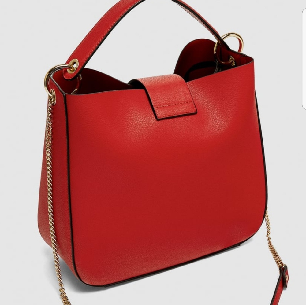 Brand New Zara Medium  Bucket  Bag - Picture 5 of 7